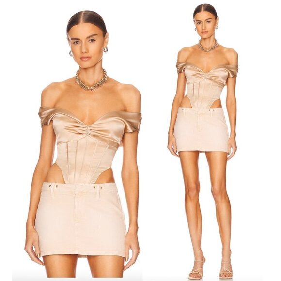 RETROFETE Rozik Bodysuit in Nude Size Small - Picture 1 of 12